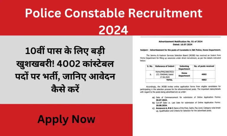 Police Constable Recruitment 2024