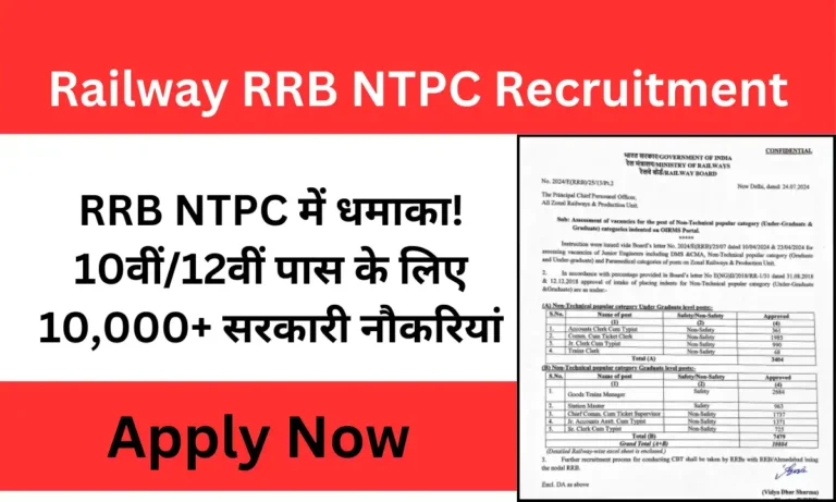 Railway RRB NTPC Recruitment